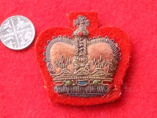 Bullion Arm Badge - Rank - Crown