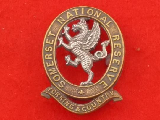 WW1 - Large Somerset National Reserve Badge