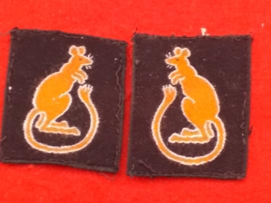 WW11 Pair 0f Formation Patches - 7th Armoured Brigade .