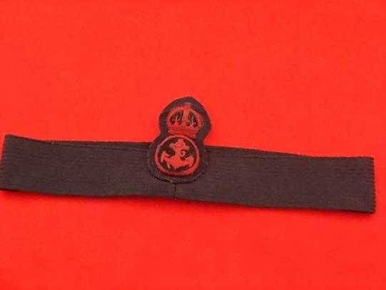 Cap Badge on Band for a Royal Navy Petty Officer