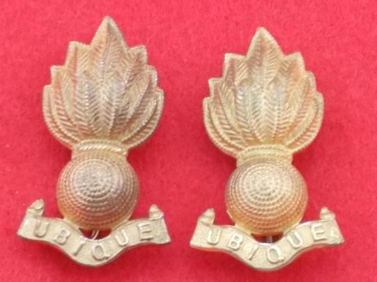 Pair of Officers Collars - Royal Engineers