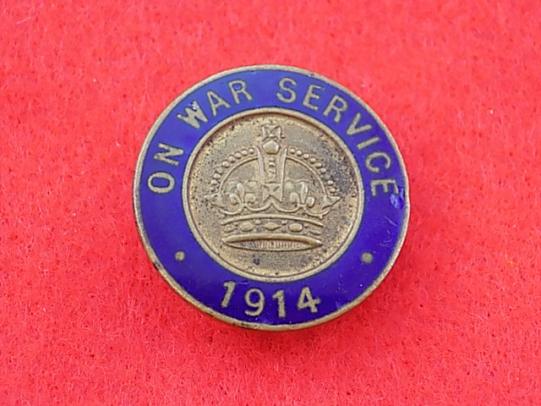 WW1 Lapel Badge - On War Service 1914