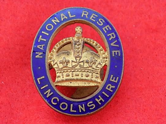 WW1 Lapel Badge - National Reserve - Lincolnshire