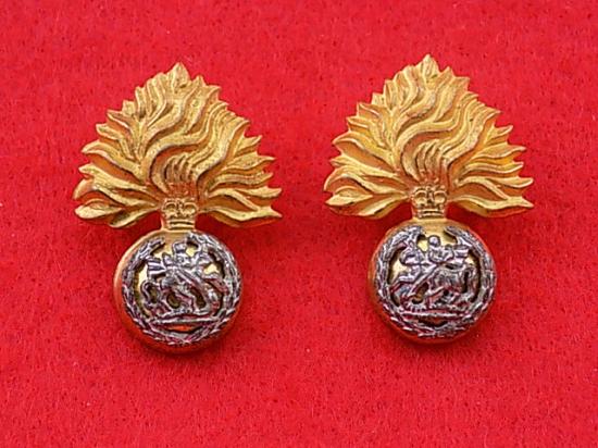 Pair of Officers Collars - Royal Regiment of Fusiliers