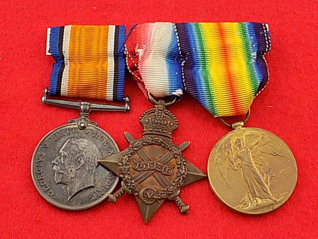 WW1 1914-15 Star/BWM/Vict Trio - Army Service Corps