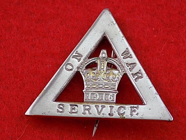 WW1 Pin Badge - On War Service 1916