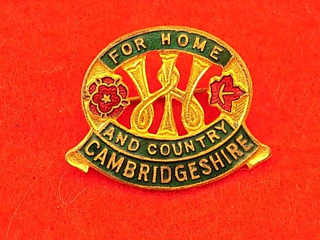 Pin Badge - Women's Institute For Home & Country - Cambridgeshire