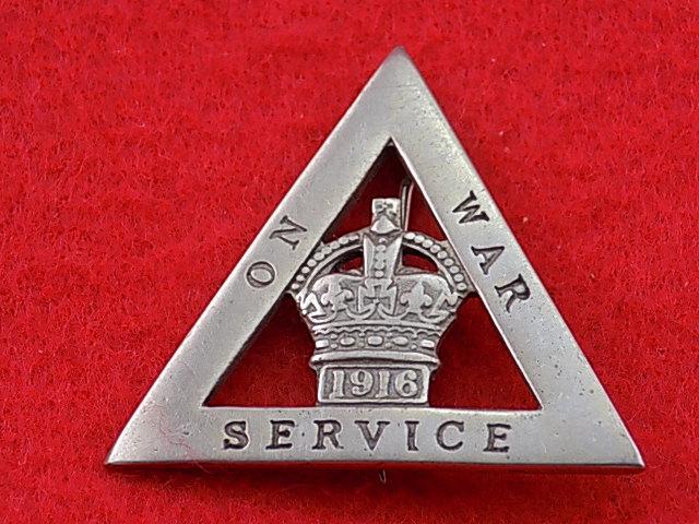 WW1 Pin Badge - On War Service 1916