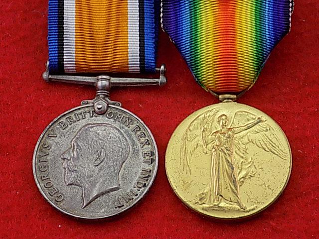 WW1 BWM/Vict Pair - 45th Australian Infantry - Killed in Action, born Jersey