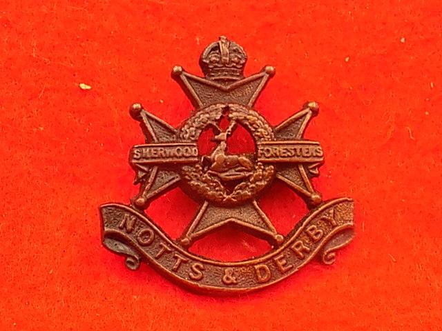 Officers Cap Badge -  Notts & Derby Regiment