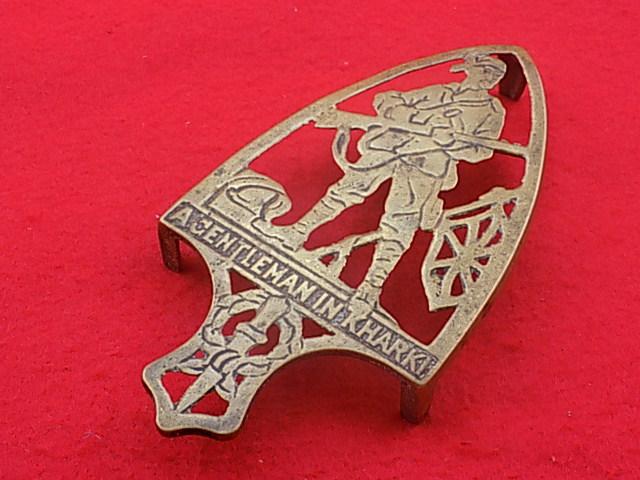 Brass Trivet - A Gentlemen in Kharki