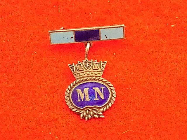 Silver Sweetheart Badge - Merchant Navy