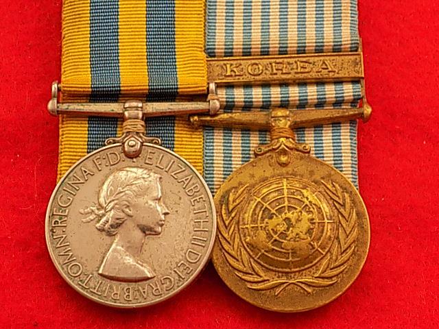 Pair British & UN Korea Medals - Royal Army Service Corps