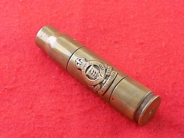 Trench Art Lighter made from a Brass Shell Case