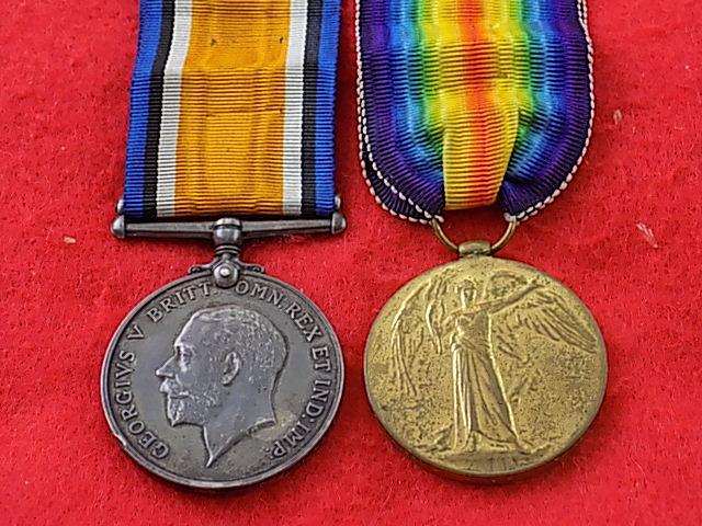WW1 BWM/Vict Pair - L-9336 Pte F Watson 17 Lancers