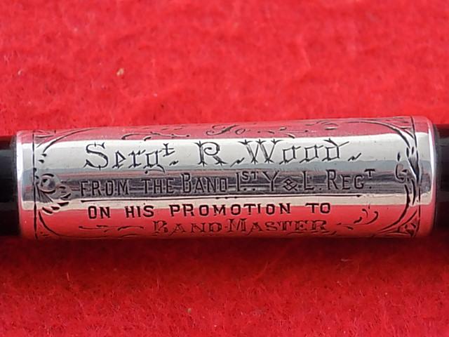 Victorian HM Silver - Bandmasters Ebony Baton