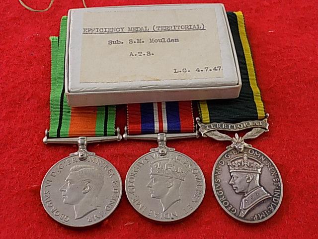 Officers Medal Group - Sub S M Moulden ATS